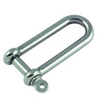 4mm round body long D Shackle