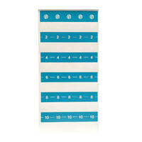 Large calibration sticker 1 to 10 in 3cm increments