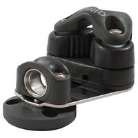 Small swivel ball B/B cam cleat with straight arm