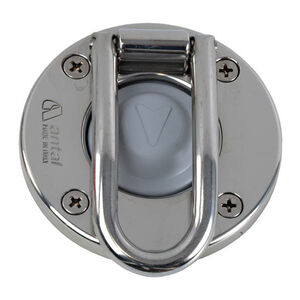 Stainless steel cover grey button