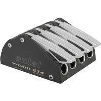 V-cam 814, quadruple clutch, silver aluminium handle for lines 8-10mm