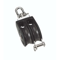 30mm Plain Bearing Pulley Block Double Swivel and Becket