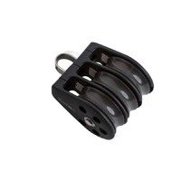 35mm Plain Bearing Pulley Block Triple with Fixed Eye