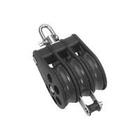54mm Plain Bearing Pulley Block Triple Swivel and Becket