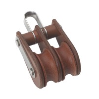 30mm TuphBlox Double Fixed Bow 10mm Rope Pulley Block