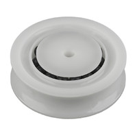 Sheave, 2"(51mm) OD, White Delrin, BB