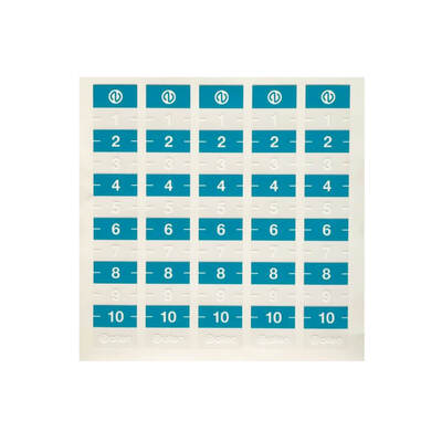 Small calibration sticker 1 to 10 in 1cm increments 1 sheet