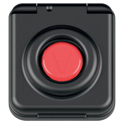 Square switch aluminium cover with red button