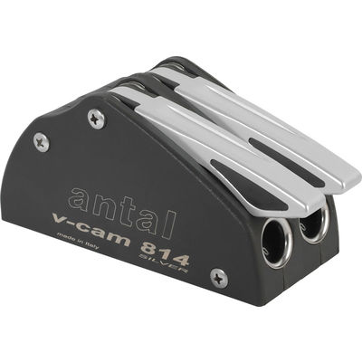 V-cam 814, double clutch, silver aluminium handle for lines 8-10mm