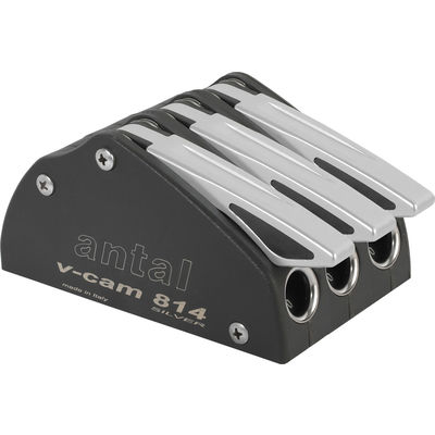 V-cam 814, triple clutch, silver aluminium handle for lines 8-10mm