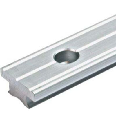 32 x 6mm Silver anodized T track, holes distance 100 mm