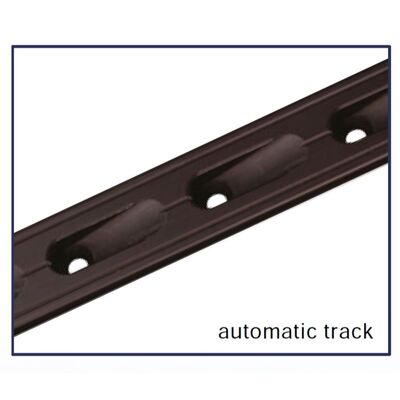 32 x 6mm Hard black anodized T track, Automatic