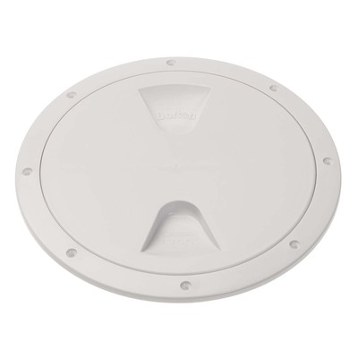 8 inch Screw Inspection Cover White