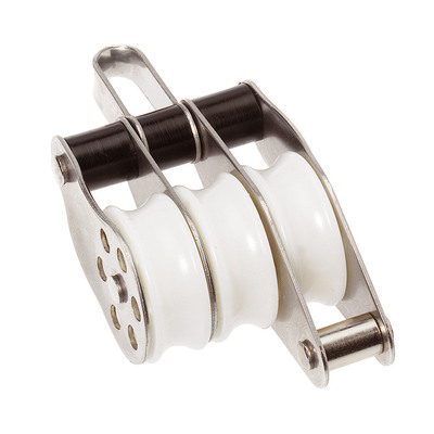 30mm Stainless Steel Plain Bearing Triple Fixed Eye and Becket Block