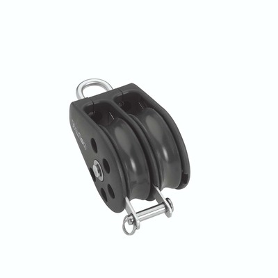 35mm Plain Bearing Pulley Block Double Fixed Eye and Becket
