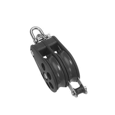 54mm Plain Bearing Pulley Block Double Reverse Shackle Becket