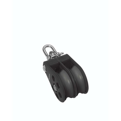 64mm Plain Bearing Pulley Block Double Reverse Shackle