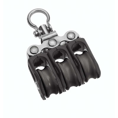 20mm Ball Bearing Pulley Block Triple with Swivel