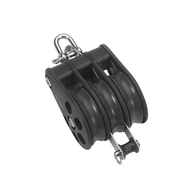 54mm Ball Bearing Pulley Block Triple Reverse Shackle and Becket
