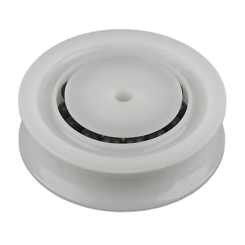 Sheave, 2"(51mm) OD, White Delrin, BB