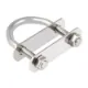 U Bolt with top and backing plate 23mm int width