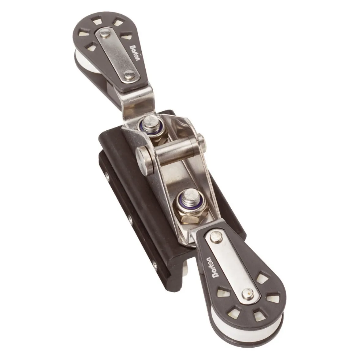 28mm Mainsheet Traveller 6 Wheel 2:1 Single Blocks Each Way