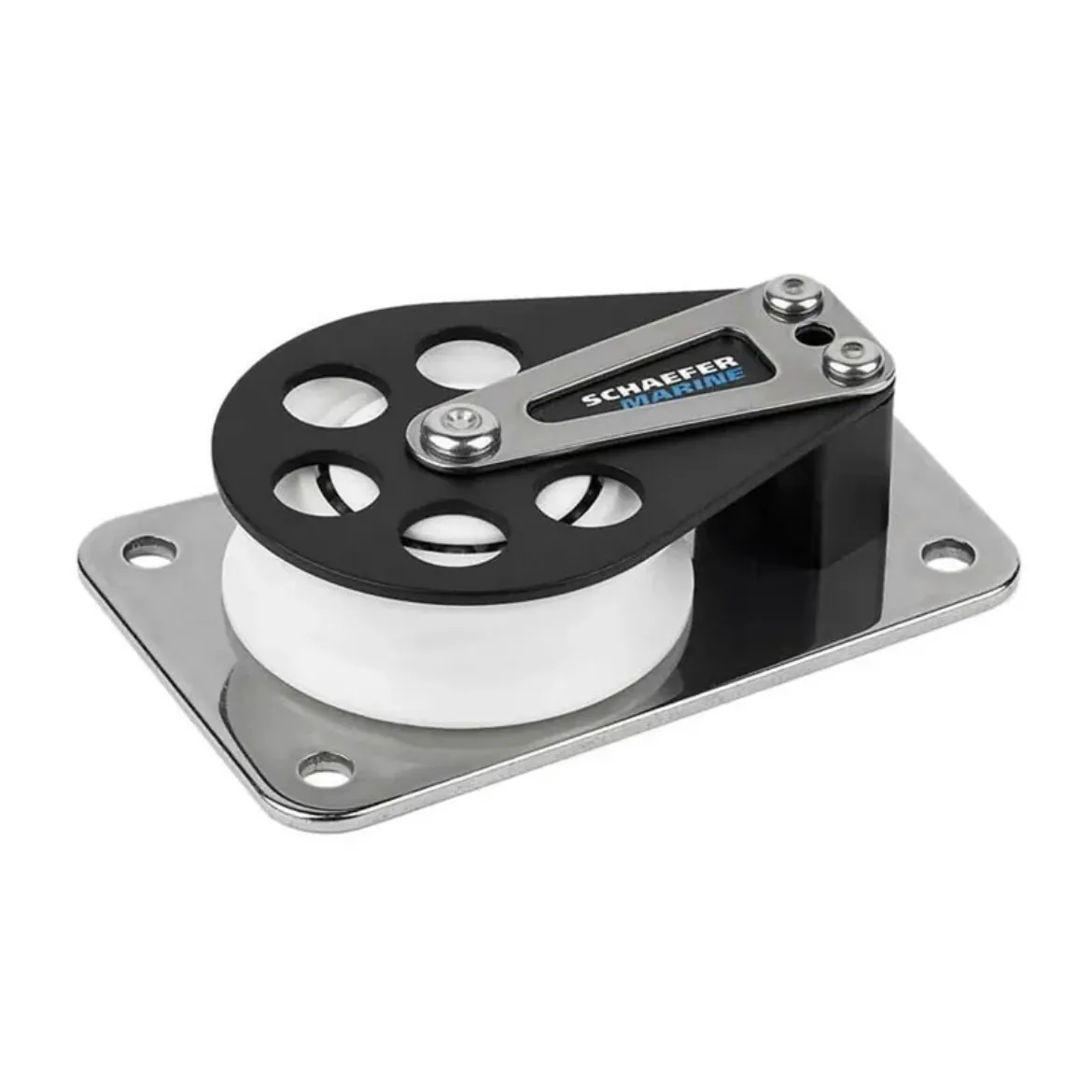 Picture of 60mm Flat Base Aluminium Cheek Ball Bearing Sheave Block