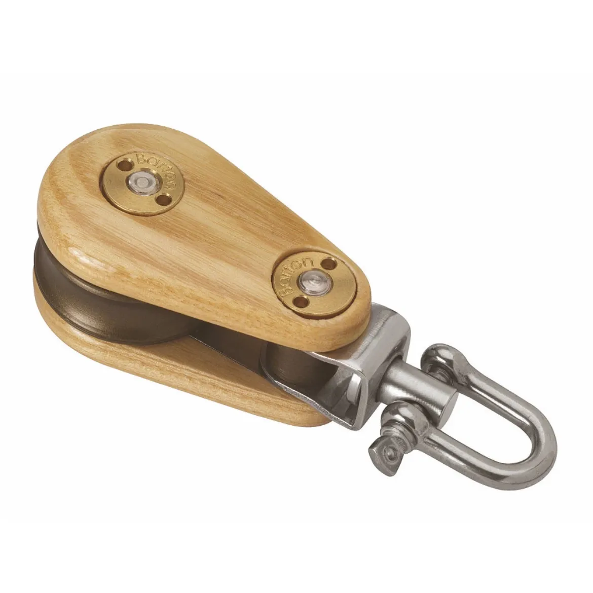 45mm Single Swivel Classic Wooden Block