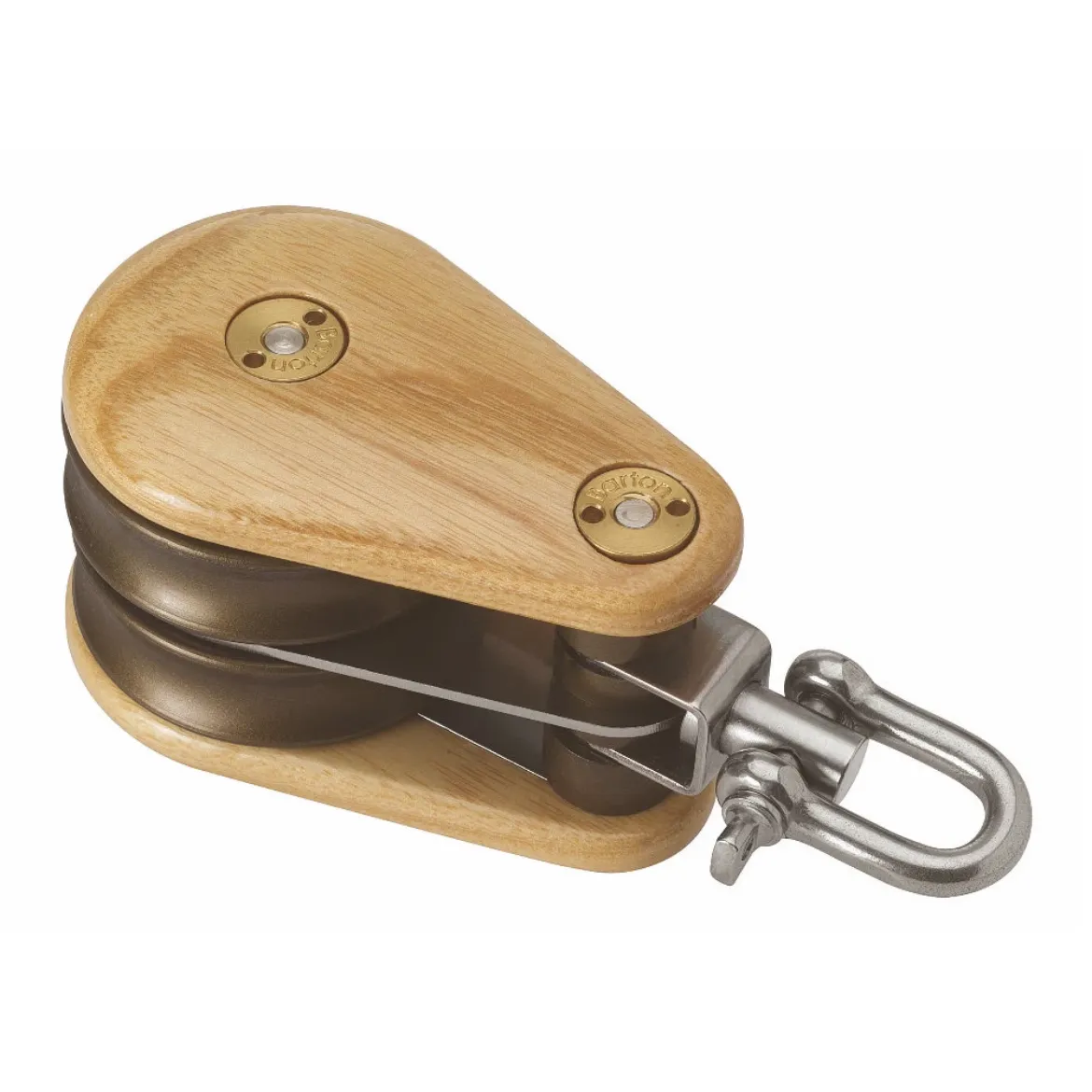 45mm Double Swivel Classic Wooden Block