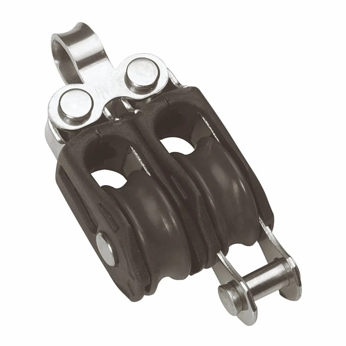20mm Plain Bearing Pulley Block Double Fixed Eye and Becket