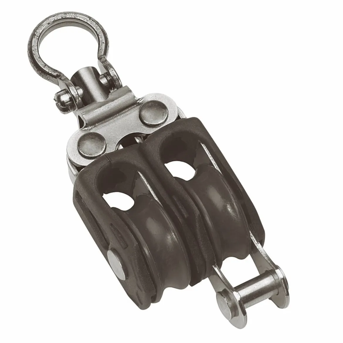20mm Plain Bearing Pulley Block Double Swivel and Becket