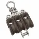 20mm Plain Bearing Pulley Block Triple Swivel and Becket