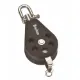 35mm Plain Bearing Pulley Block Single Swivel and Becket