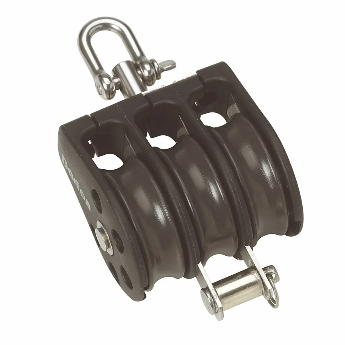 45mm Plain Bearing Pulley Block Triple Swivel and Becket