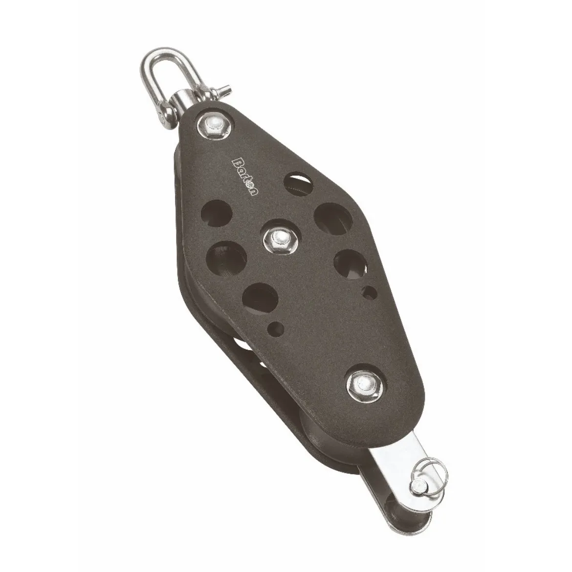 38/64mm Plain Bearing Pulley Block Fiddle Swivel and Becket