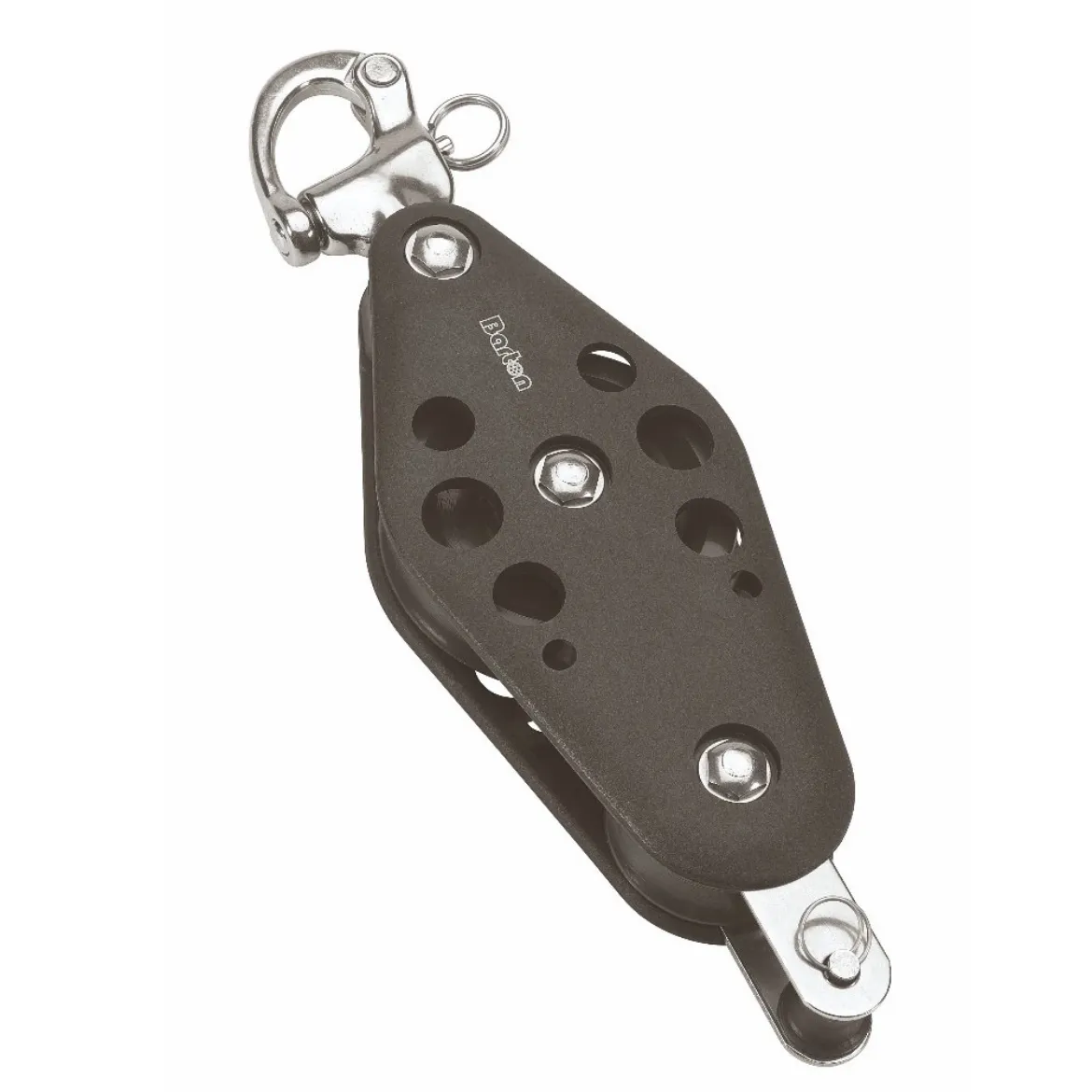 38/64mm Plain Bearing Pulley Block Fiddle Snap Shackle and Becket