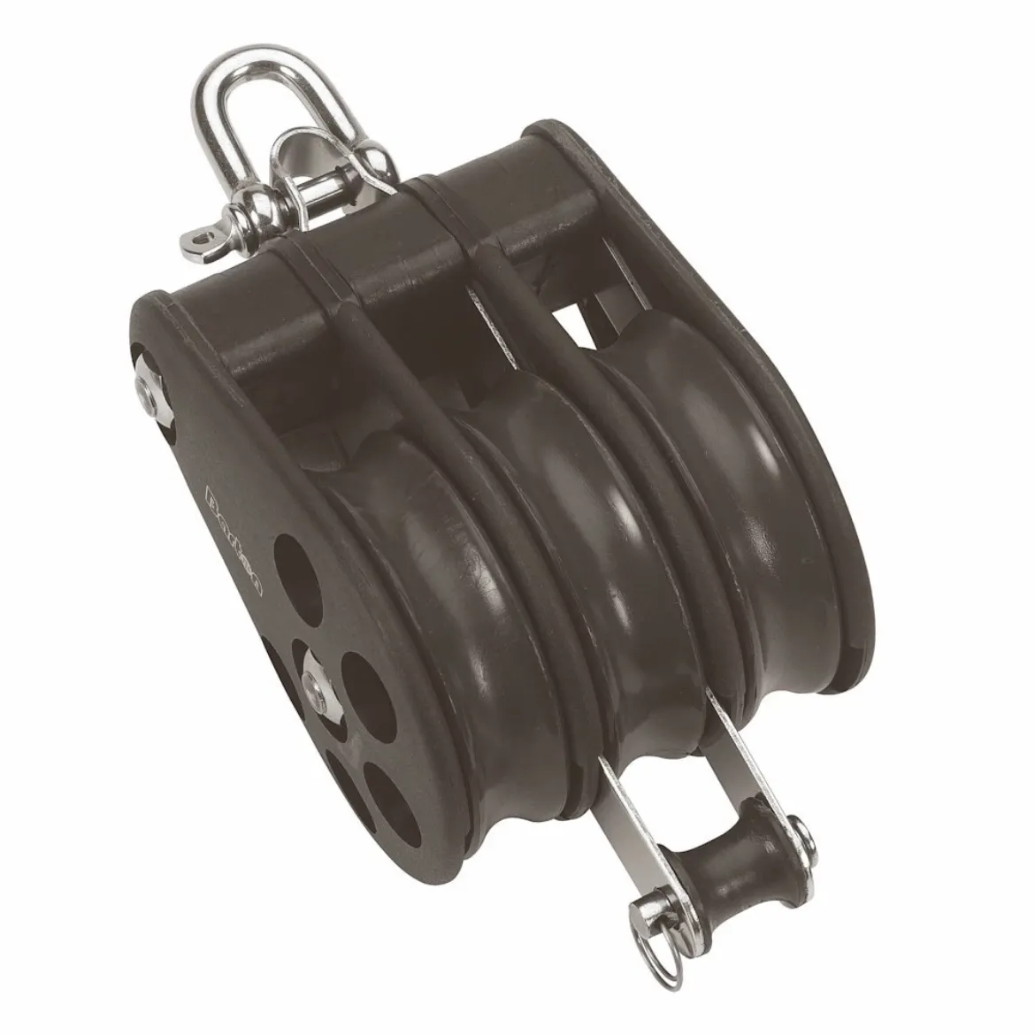 64mm Plain Bearing Pulley Block Triple Reverse Shackle and Becket