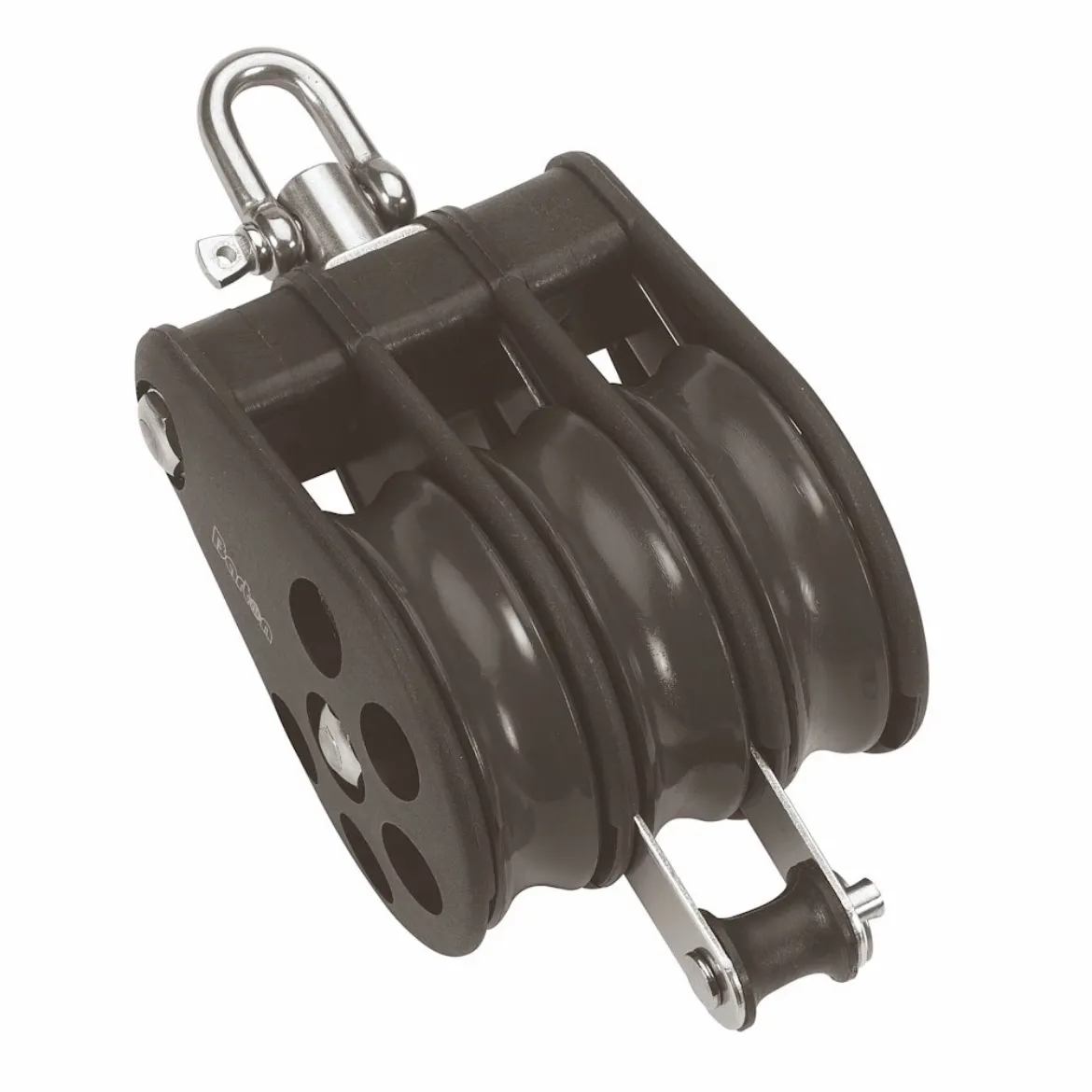 64mm Plain Bearing Pulley Block Triple Swivel and Becket