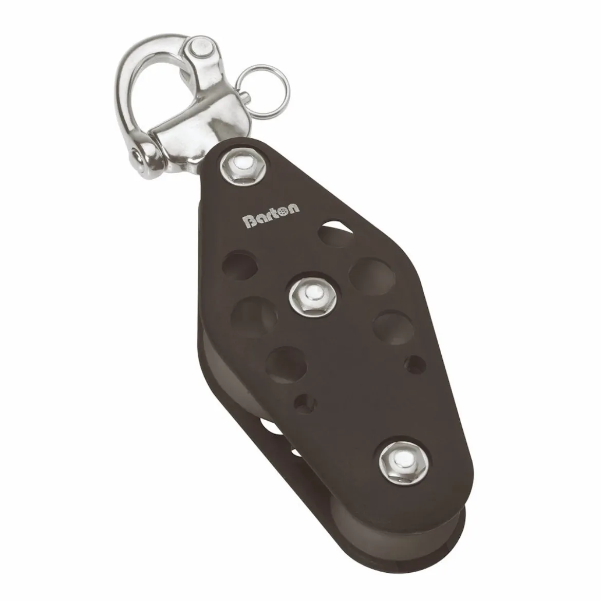 44/72mm Plain Bearing Pulley Block Fiddle Snap Shackle