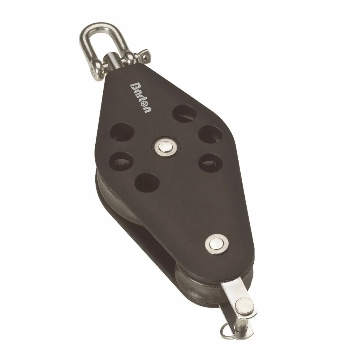 30/45mm Ball Bearing Pulley Block Fiddle Swivel and Becket