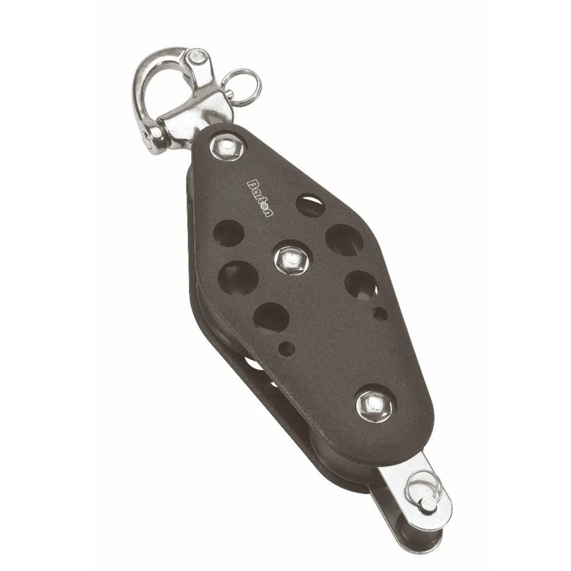 44/72mm x 20mm Fiddle Ball Bearing Pulley Block Snap Shackle and Becket