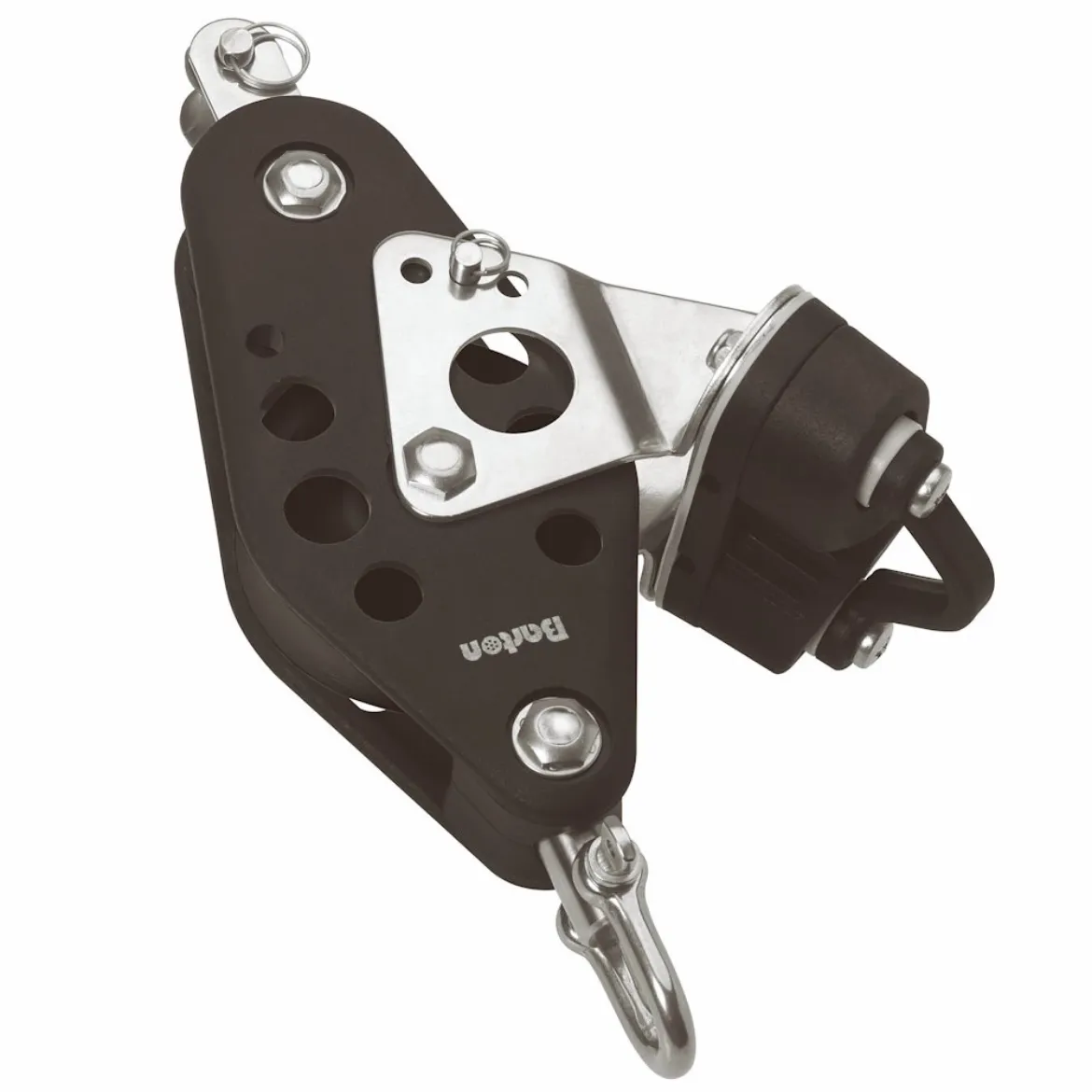 44/72mm x 20mm Fiddle Ball Bearing Pulley Block Swivel Becket and Cam