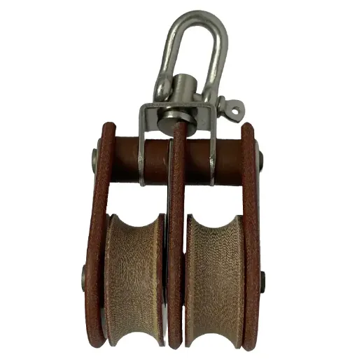 30mm TuphBlox Double Swivel 10 mm 10mm Rope Pulley Block