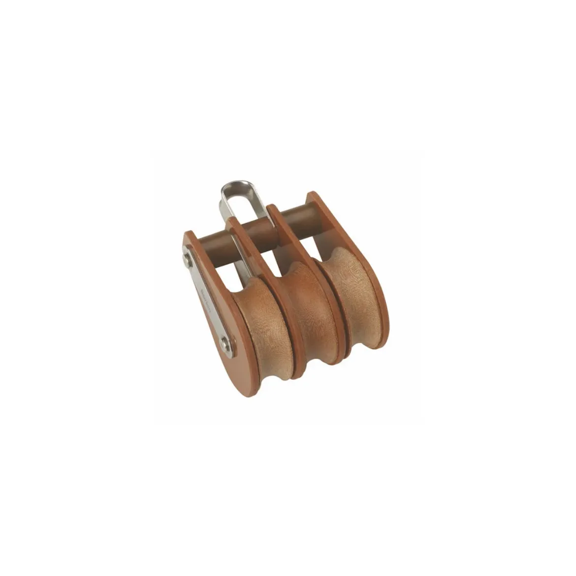 30mm TuphBlox Triple Fixed Bow 10mm Rope Pulley Block