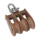 30mm TuphBlox Triple Swivel 10mm Rope Pulley Block