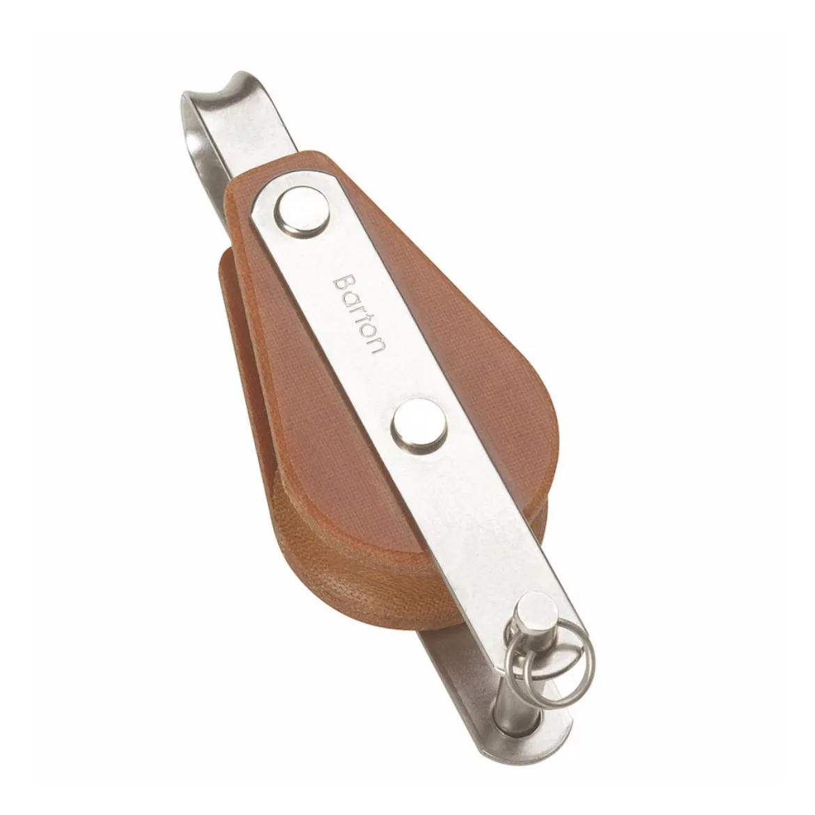 58mm TuphBlox Single Fixed Bow with Becket 14mm Rope Pulley Block