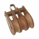 64mm TuphBlox Triple Fixed Bow 16mm Rope 16mm Rope Pulley Block