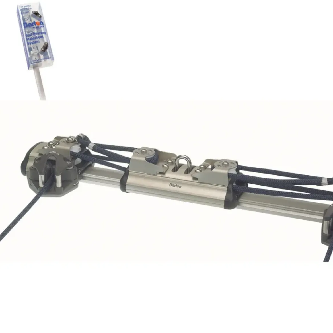 Picture of 20mm 1.4m Sliding Bolt Track Mainsheet Recirculating Traveller System 4:1 Purchase