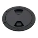 6 inch Screw Inspection Plate Black