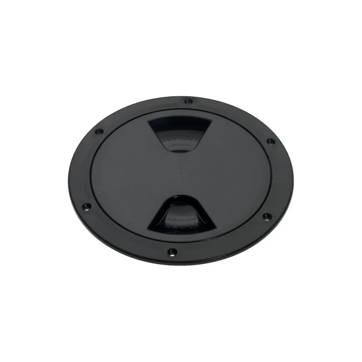 6 inch Screw Inspection Plate Black